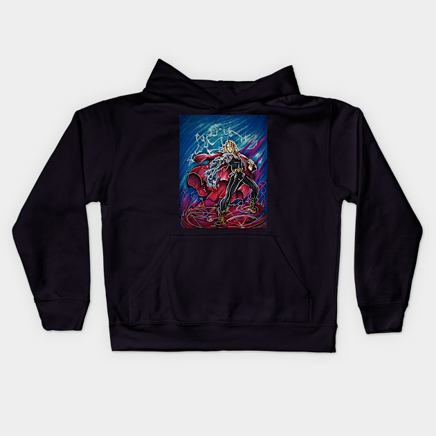 fullmetal power Kids Hoodie by Geeky Gimmicks